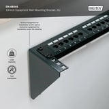 Digitus Supporto a parete per apparecchiature 19 pollici 6 U Nero