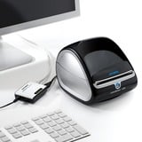 Dymo LabelWriter Print Server server di stampa LAN Ethernet bianco/Nero, Taiwan, LAN Ethernet, Windows Vista Business, Windows Vista Business x64, Windows Vista Home Basic, Windows Vista Home..., Mac OS X 10.3 Panther, Mac OS X 10.4 Tiger, Mac OS X 10.5 Leopard, Mac OS X 10.6 Snow Leopard, Mac..., Scatola, 175 mm