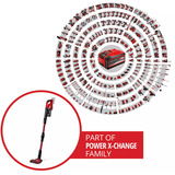 EINHELL TE-SV 18 Li-FLX-Solo, Aspirapolvere verticale rosso/Nero