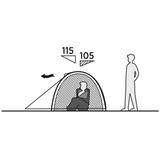 Easy Camp 120469 Rondane 2, Tenda verde scuro