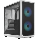 Fractal Design Focus 2 RGB White TG Clear Tint, Chassis Tower bianco