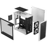 Fractal Design Focus 2 RGB White TG Clear Tint, Chassis Tower bianco