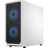 Fractal Design Focus 2 RGB White TG Clear Tint, Chassis Tower bianco
