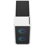 Fractal Design Focus 2 RGB White TG Clear Tint, Chassis Tower bianco