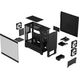 Fractal Design Pop Air Tower Nero, Chassis Tower Nero, Tower, PC, Nero, ATX, micro ATX, Mini-ITX, Acciaio, Vetro temperato, Multi