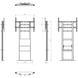 HAGOR Pro-Tower Wall, Supporto Nero
