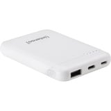 Intenso 7313522 batteria portatile Polimeri di litio (LiPo) 5000 mAh Bianco, Powerbank  bianco, 5000 mAh, Polimeri di litio (LiPo), Bianco