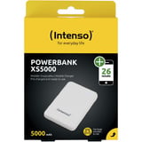 Intenso 7313522 batteria portatile Polimeri di litio (LiPo) 5000 mAh Bianco, Powerbank  bianco, 5000 mAh, Polimeri di litio (LiPo), Bianco
