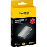 Intenso SSD esterna TX800 500 GB, Disco a stato solido antracite