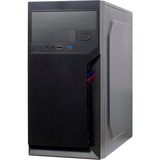 Inter-Tech IT-6502 Romea Micro Tower Nero, Chassis Tower Nero, Micro Tower, PC, Nero, uATX, 14 cm, 29 cm