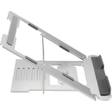 Kensington Base per laptop regolabile Easy Riser in alluminio, Stand argento, Supporto per computer portatile, Argento, Alluminio, Silicone, Acciaio, 40,6 cm (16"), 5 kg, 86 - 118 mm