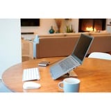 Kensington Base per laptop regolabile Easy Riser in alluminio, Stand argento, Supporto per computer portatile, Argento, Alluminio, Silicone, Acciaio, 40,6 cm (16"), 5 kg, 86 - 118 mm
