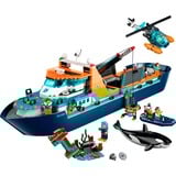 LEGO City 60368 Esploratore Artico, Grande Nave Giocattolo Galleggiante con Elicottero, Gommone, Sottomarino e Relitto Barca, Giochi di costruzione Grande Nave Giocattolo Galleggiante con Elicottero, Gommone, Sottomarino e Relitto Barca, Set da costruzione, 7 anno/i, Plastica, 815 pz, 2,66 kg