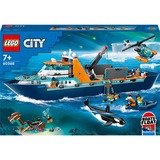 LEGO City 60368 Esploratore Artico, Grande Nave Giocattolo Galleggiante con Elicottero, Gommone, Sottomarino e Relitto Barca, Giochi di costruzione Grande Nave Giocattolo Galleggiante con Elicottero, Gommone, Sottomarino e Relitto Barca, Set da costruzione, 7 anno/i, Plastica, 815 pz, 2,66 kg
