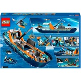 LEGO City 60368 Esploratore Artico, Grande Nave Giocattolo Galleggiante con Elicottero, Gommone, Sottomarino e Relitto Barca, Giochi di costruzione Grande Nave Giocattolo Galleggiante con Elicottero, Gommone, Sottomarino e Relitto Barca, Set da costruzione, 7 anno/i, Plastica, 815 pz, 2,66 kg