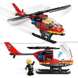 LEGO City 60411 Elicottero dei Pompieri, Veicolo Giocattolo con 2 Elementi Lancia-Acqua e Minifigure, Giochi per Bambini 5+, Giochi di costruzione Veicolo Giocattolo con 2 Elementi Lancia-Acqua e Minifigure, Giochi per Bambini 5+, Set da costruzione, 5 anno/i, Plastica, 85 pz, 159 g