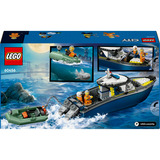 LEGO City 60456 Inseguimento del Motoscafo della Polizia, con 2 Barche Giocattolo, 3 Minifigure, Squalo, Regalo per Bambini6+, Giochi di costruzione con 2 Barche Giocattolo, 3 Minifigure, Squalo, Regalo per Bambini6+, Set da costruzione, 6 anno/i, Plastica, 264 pz, 621 g