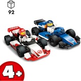 LEGO City Monoposto Williams Racing e Haas F1®, Giochi di costruzione Set da costruzione, 4 anno/i, Plastica, 92 pz, 199 g