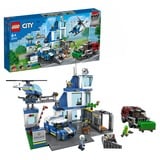 LEGO City Police 60316 Stazione di Polizia, con Camion della Spazzatura ed Elicottero Giocattolo, Giochi per Bambini, Giochi di costruzione con Camion della Spazzatura ed Elicottero Giocattolo, Giochi per Bambini, Set da costruzione, 6 anno/i, Plastica, 668 pz, 1,4 kg