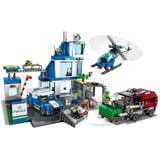 LEGO City Police 60316 Stazione di Polizia, con Camion della Spazzatura ed Elicottero Giocattolo, Giochi per Bambini, Giochi di costruzione con Camion della Spazzatura ed Elicottero Giocattolo, Giochi per Bambini, Set da costruzione, 6 anno/i, Plastica, 668 pz, 1,4 kg