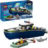LEGO Inseguimento del motoscafo della Polizia, Giochi di costruzione Set da costruzione, 6 anno/i, Plastica, 264 pz, 621 g