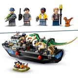 LEGO Jurassic World Fuga sulla barca del dinosauro Baryonyx, Giochi di costruzione Set da costruzione, 8 anno/i, Plastica, 308 pz, 885 g