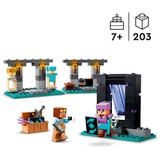 LEGO Minecraft L’Armeria, Giochi di costruzione Set da costruzione, 7 anno/i, Plastica, 203 pz, 309 g