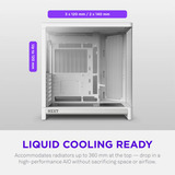 NZXT CC-H62FW-01, Chassis Tower bianco