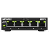 Netgear GS305E Gestito Gigabit Ethernet (10/100/1000) Nero, Interruttore Gestito, Gigabit Ethernet (10/100/1000)