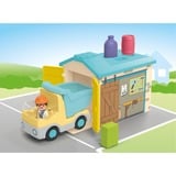 PLAYMOBIL Junior: Camion con garage di smistamento, Giochi di costruzione 