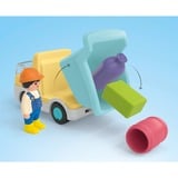PLAYMOBIL Junior: Camion con garage di smistamento, Giochi di costruzione 