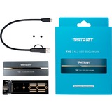 Patriot Custodia SSD M.2 PCIe TXD, Disk enclosure Nero