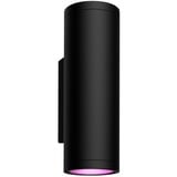 Philips Hue Lampada da parete per esterni Appear, Luce LED Nero, Philips Hue White and Color ambiance Lampada da parete per esterni Appear, Illuminazione da parete da esterno, Bluetooth, Nero, LED, Metallo, Lampadina/e non sostituibile/i