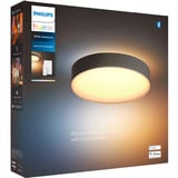 Philips Hue White Ambiance Enrave Lampada da Soffitto M, Luce LED Nero