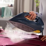 Philips Serie 7000 DST7060/20 ferro da stiro Ferro a vapore Piastra soletta SteamGlide Elite 3000 W Blu, Giallo blu scuro/Giallo, Ferro a vapore, Piastra soletta SteamGlide Elite, 2 m, 250 g/min, Blu, Giallo, 55 g/min