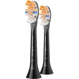 Philips Sonicare A3 Premium Tutto-in-Uno HX9092/88, confezione da 2, Testina Nero