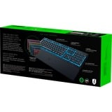 Razer Ornata V3 X tastiera USB QWERTZ Tedesco Nero, Tastiera da gioco Nero, Full-size (100%), USB, Interruttore a chiave a membrana, QWERTZ, LED RGB, Nero