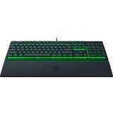 Razer Ornata V3 X tastiera USB QWERTZ Tedesco Nero, Tastiera da gioco Nero, Full-size (100%), USB, Interruttore a chiave a membrana, QWERTZ, LED RGB, Nero