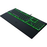 Razer Ornata V3 X tastiera USB QWERTZ Tedesco Nero, Tastiera da gioco Nero, Full-size (100%), USB, Interruttore a chiave a membrana, QWERTZ, LED RGB, Nero