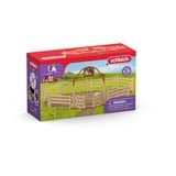 Schleich HORSE CLUB 42434 accessorio per miniature giocattolo Recinzione per personaggio giocattolo, Gioco figura Recinzione per personaggio giocattolo, 5 anno/i, Horse Stable, Horses, Beige, Marrone