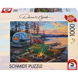Schmidt Spiele Idillio di campeggio al lago, Puzzle 