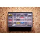 Stanley Cassettiera 30 cassetti piccol, Cassetta portautensili Nero/trasparente, Cassetta degli attrezzi, Plastica, Nero, 365 mm, 153 mm, 222 mm