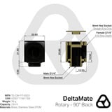 Thermal Grizzly DeltaMate Rotary - 90° Nero