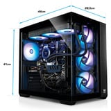 Thermaltake PC-000094-DE, PC Gaming Nero/trasparente
