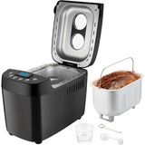 Unold 68525 macchina per il pane 850 W Nero Nero, 1,5 kg, Finestra visuale, Timer, Controllo di doratura della crosta variabile, Funzione mantieni al caldo, 850 W