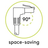 goobay 51536 cavo di rete Bianco 1 m Cat6a U/UTP (UTP) bianco, 1 m, Cat6a, U/UTP (UTP), RJ-45, RJ-45