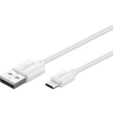 goobay Set di ricarica doppia Micro-USB 18 Watt, Caricabatterie bianco