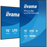 iiyama ProLite LH7575UHS-B2AG, Public Display Nero (opaco)