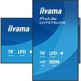 iiyama ProLite LH7575UHS-B2AG, Public Display Nero (opaco)