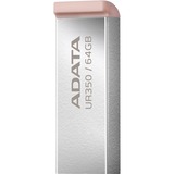 ADATA UR350-64G-RSR/BG, Chiavetta USB nichel/marrone